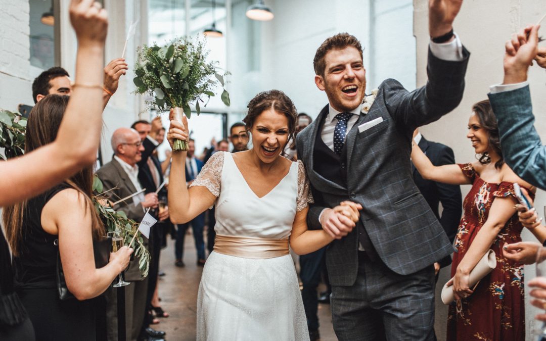 An Alternative Wedding at the Phoenix Cinema & St John Smithfield, London with lots of Jewish Traditions