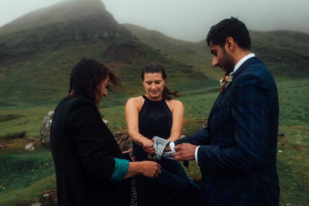 Handfasting ceremony on the Quiraing 