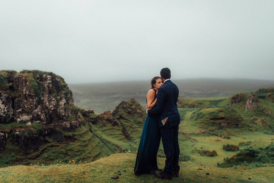 A Secret Isle of Skye Elopement in the Moody Scottish Rain