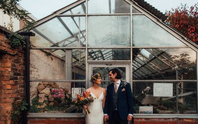 Intimate Boho Didsbury Parsonage wedding ceremony with a big party reception